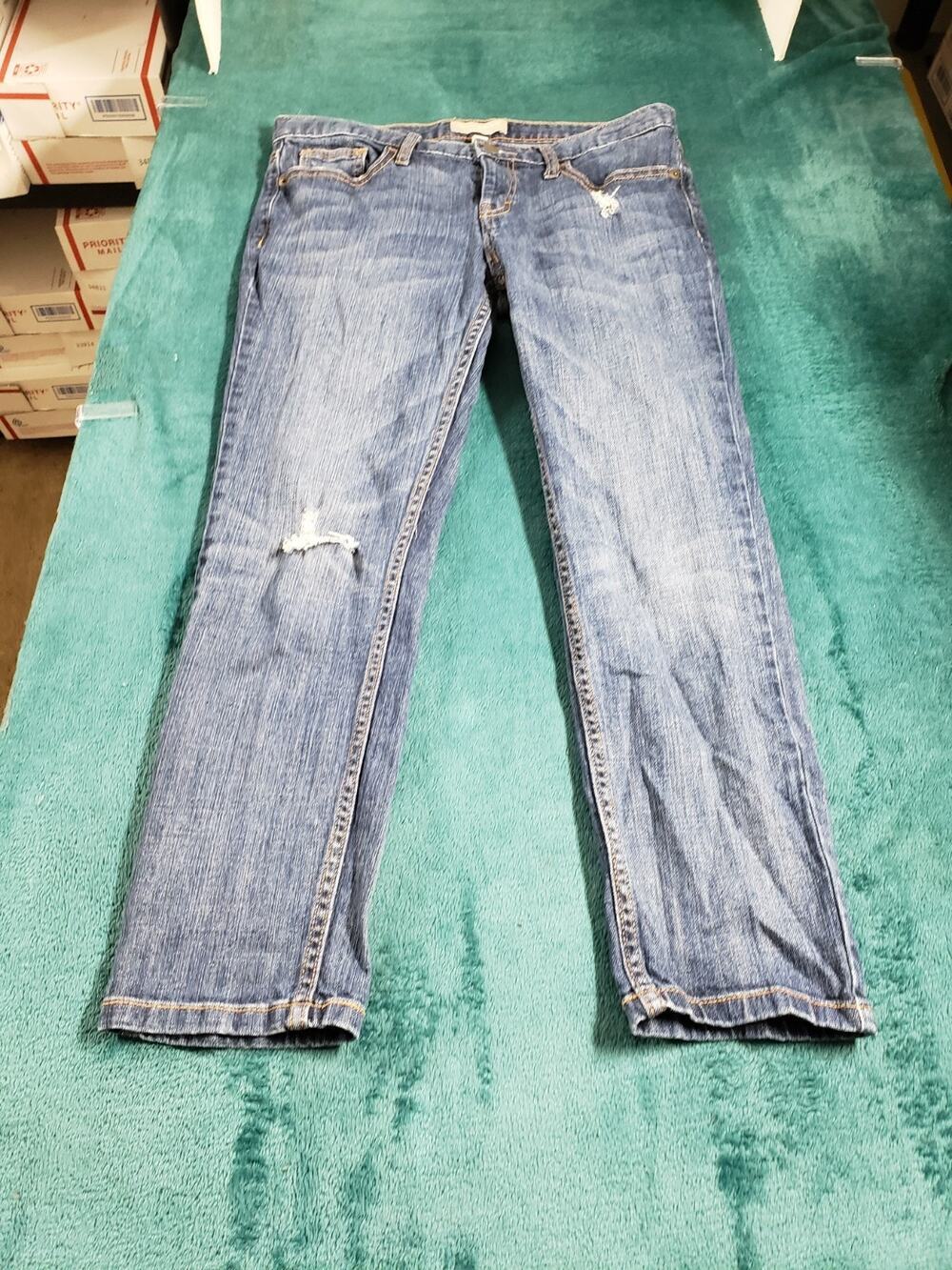 Banana Republic Jeans Size 6 Petite Women Blue Pants Stretch Mid Rise Boyfriend